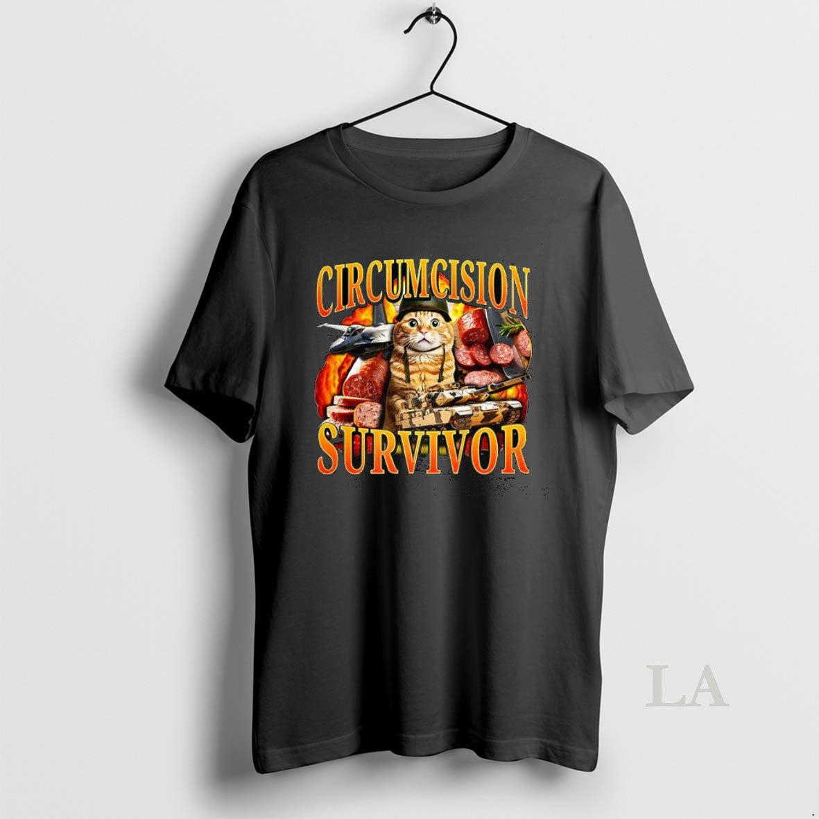 Original Circumcision Survivor Cat Sausage Meme T-Shirts, Hoodie, Sweatshirt - T-Shirt, Sweatshirt, Hoodie
