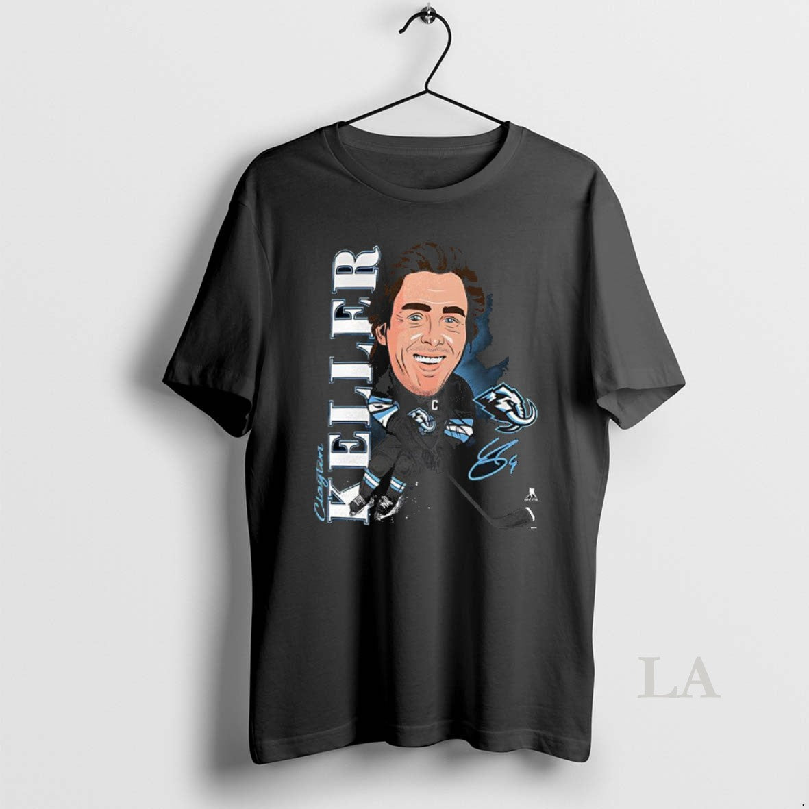 Original Clayton Keller Utah Mammoth Hockey Caricature Player Signature T-Shirts, Hoodie, Sweatshirt - T-Shirt, Sweatshirt, Hoodie
