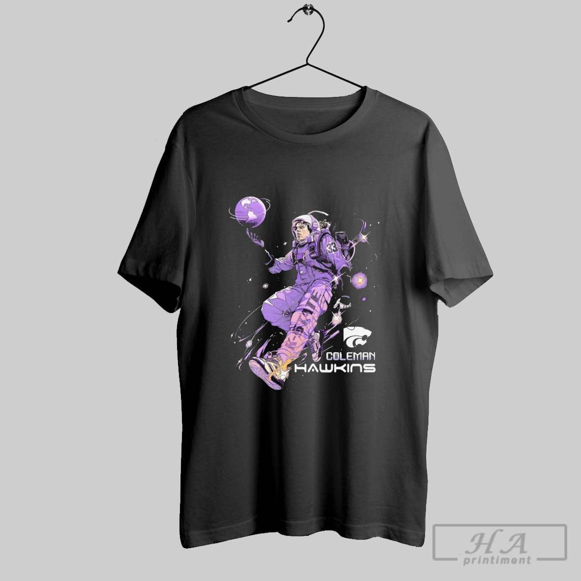 Original Coleman Hawkins Kansas State Football Moon T-Shirts, Hoodie, Sweatshirt - T-Shirt, Sweatshirt, Hoodie