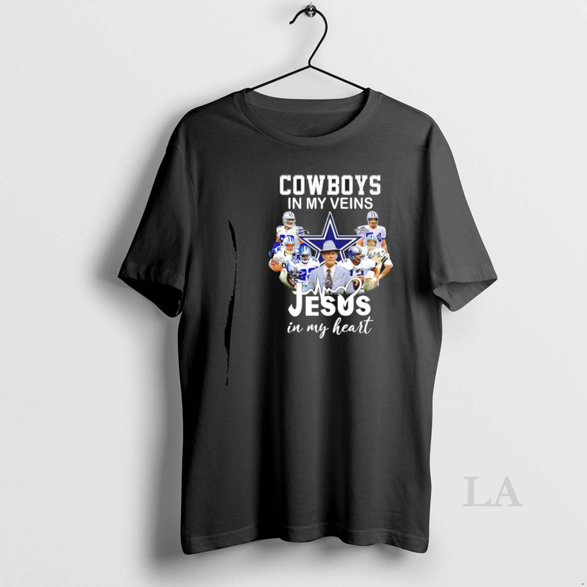 Original Cowboys My Veins Jesus My Heart Player Collage Signatures T-Shirts, Hoodie, Sweatshirt - T-Shirt, Sweatshirt, Hoodie