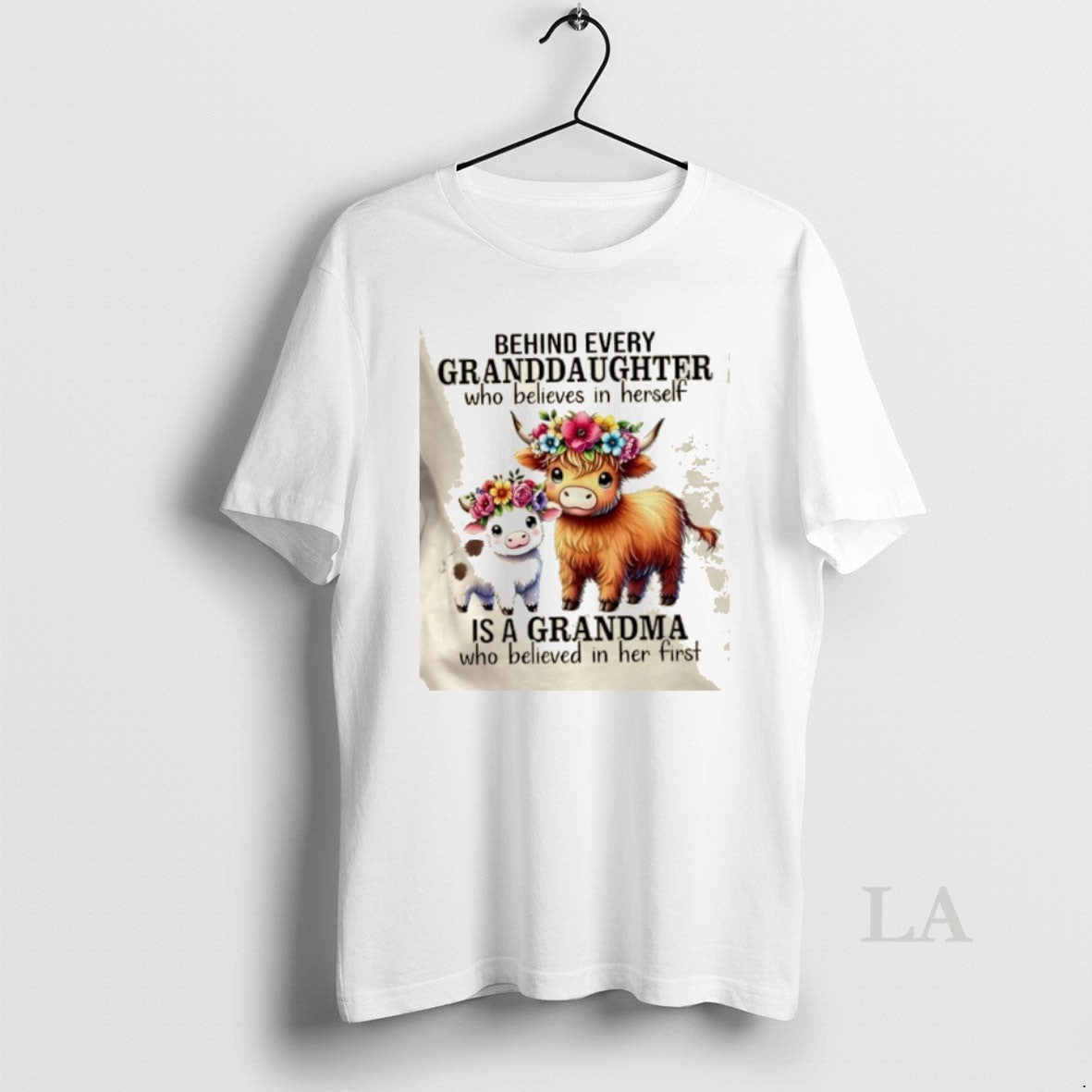 Original Cows Behind Every Granddaughter Who Believes Herself Is Grandma Who Believed T-Shirts, Hoodie, Sweatshirt - T-Shirt, Sweatshirt, Hoodie