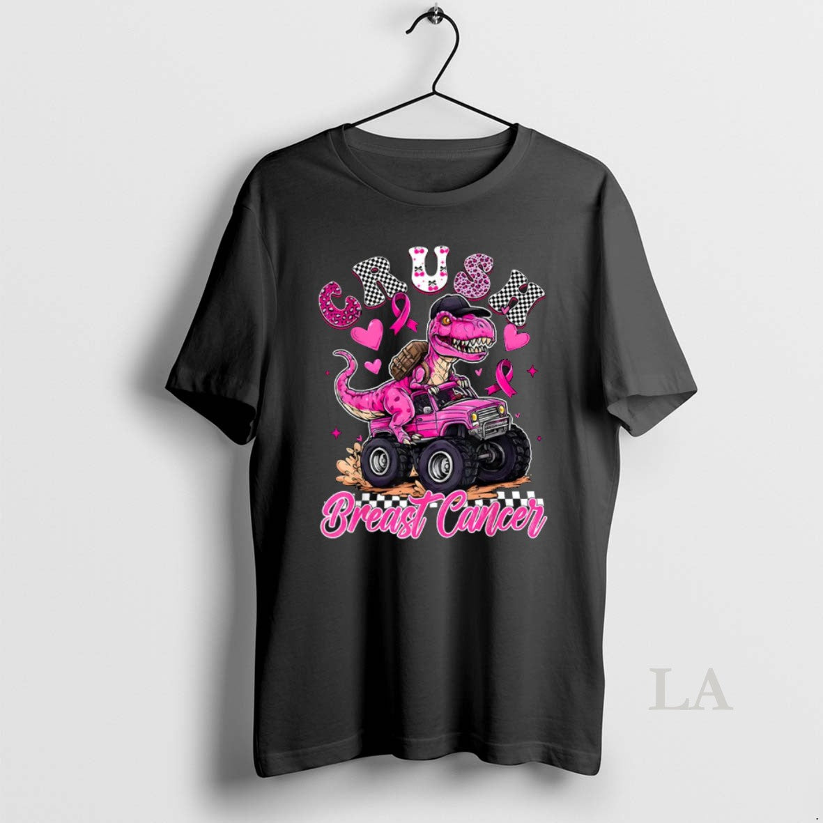 Original Crush Breast Cancer Dinosaur T Rex Monster Truck T-Shirts, Hoodie, Sweatshirt - T-Shirt, Sweatshirt, Hoodie