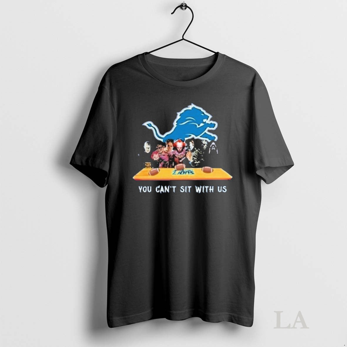 Original Detroit Lions Horrors Characters You Cant Sit Us Halloween T-Shirts, Hoodie, Sweatshirt - T-Shirt, Sweatshirt, Hoodie