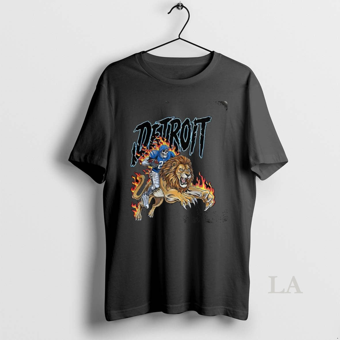 Original Detroit Lions Football Skeleton Riding Burning Lion T-Shirts, Hoodie, Sweatshirt - T-Shirt, Sweatshirt, Hoodie
