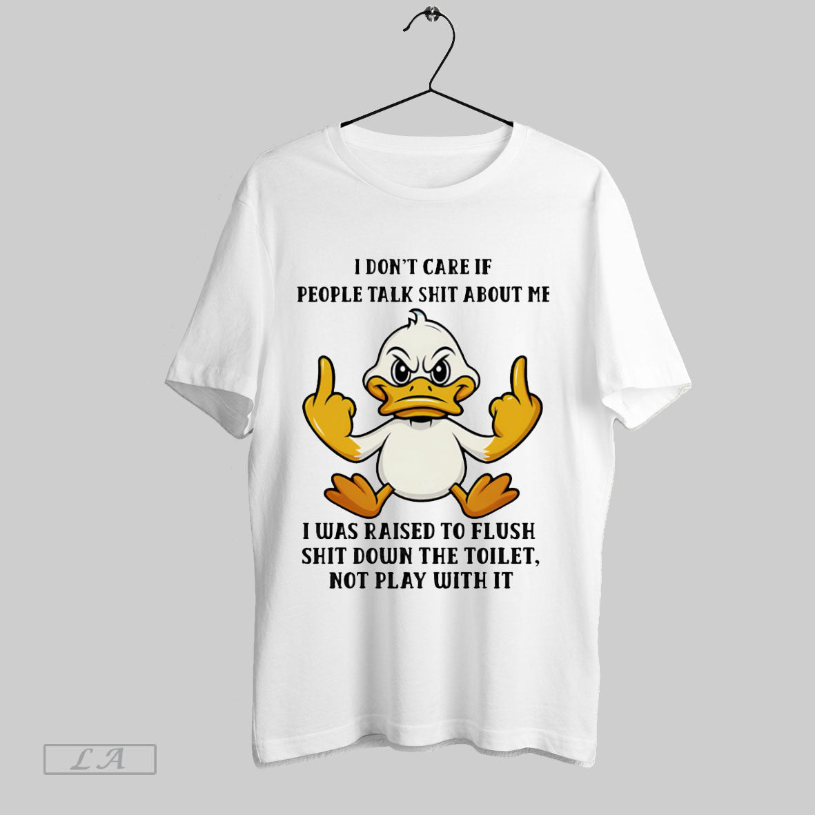Original Duck Middle Finger I Dont Care If People Talk Shit About Me T-Shirts, Hoodie, Sweatshirt - T-Shirt, Sweatshirt, Hoodie
