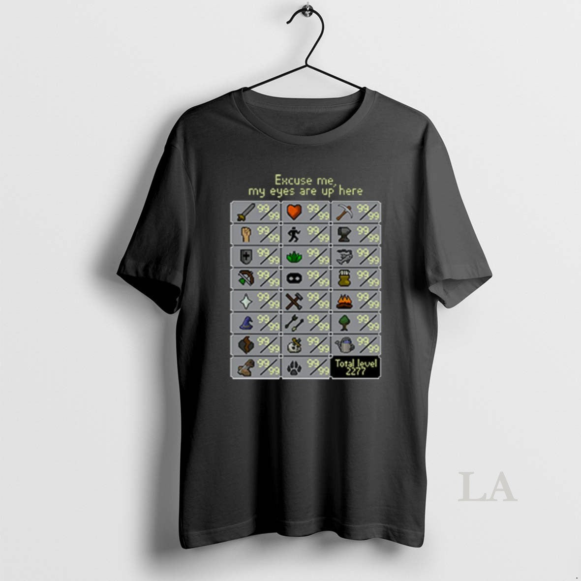 Original Excuse Me My Eyes Are Up Here Runescape Skill T-Shirts, Hoodie, Sweatshirt - T-Shirt, Sweatshirt, Hoodie