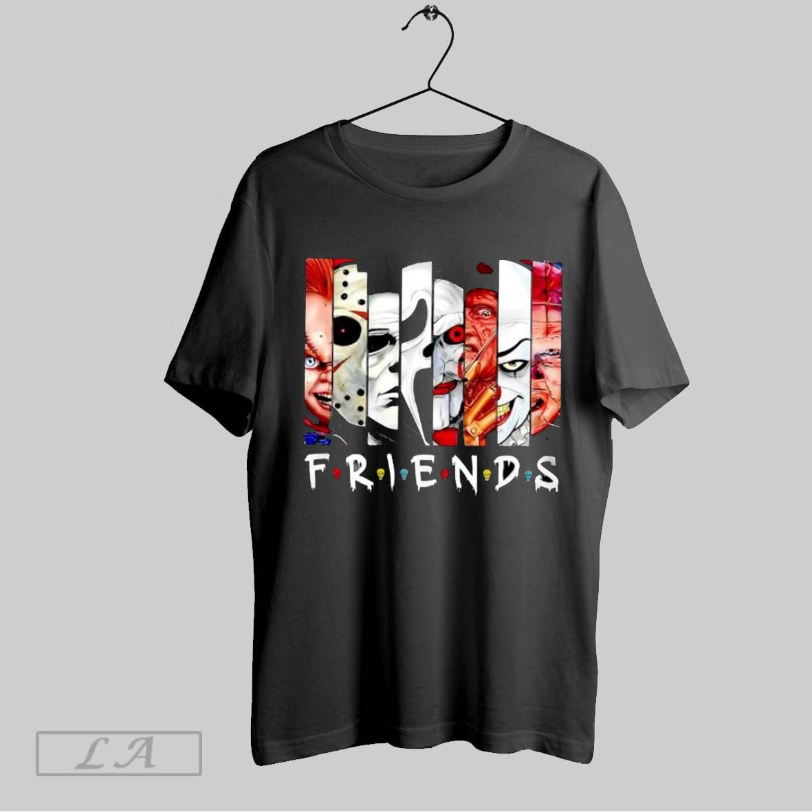 Original Friends Horror Movie Characters Halloween Parody T-Shirts, Hoodie, Sweatshirt - T-Shirt, Sweatshirt, Hoodie