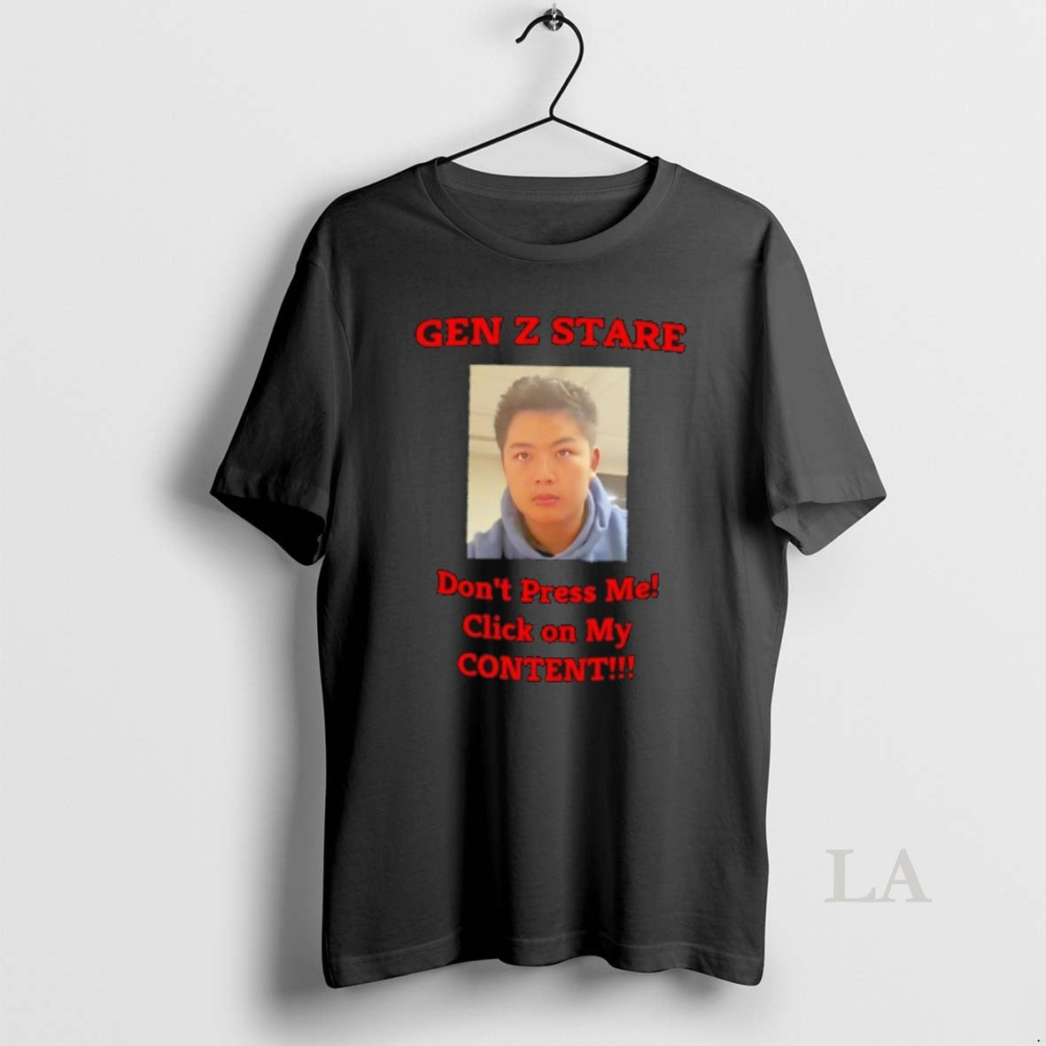 Original Gen Z Stare Dont Press Me Click My Content T-Shirts, Hoodie, Sweatshirt - T-Shirt, Sweatshirt, Hoodie