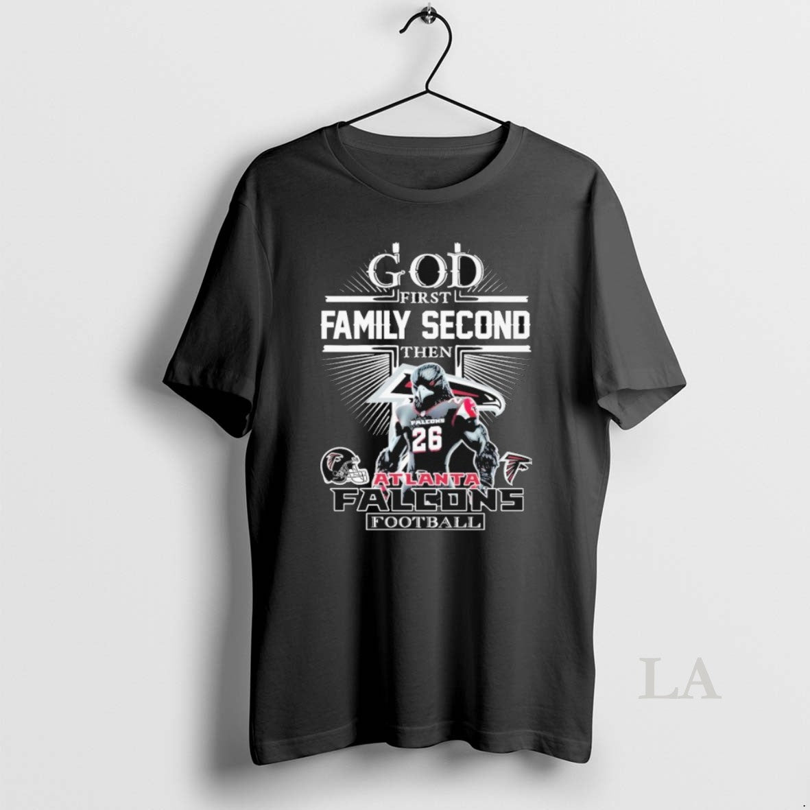 Original God First Family Second Then Atlanta Falcons Mascot T-Shirts, Hoodie, Sweatshirt - T-Shirt, Sweatshirt, Hoodie