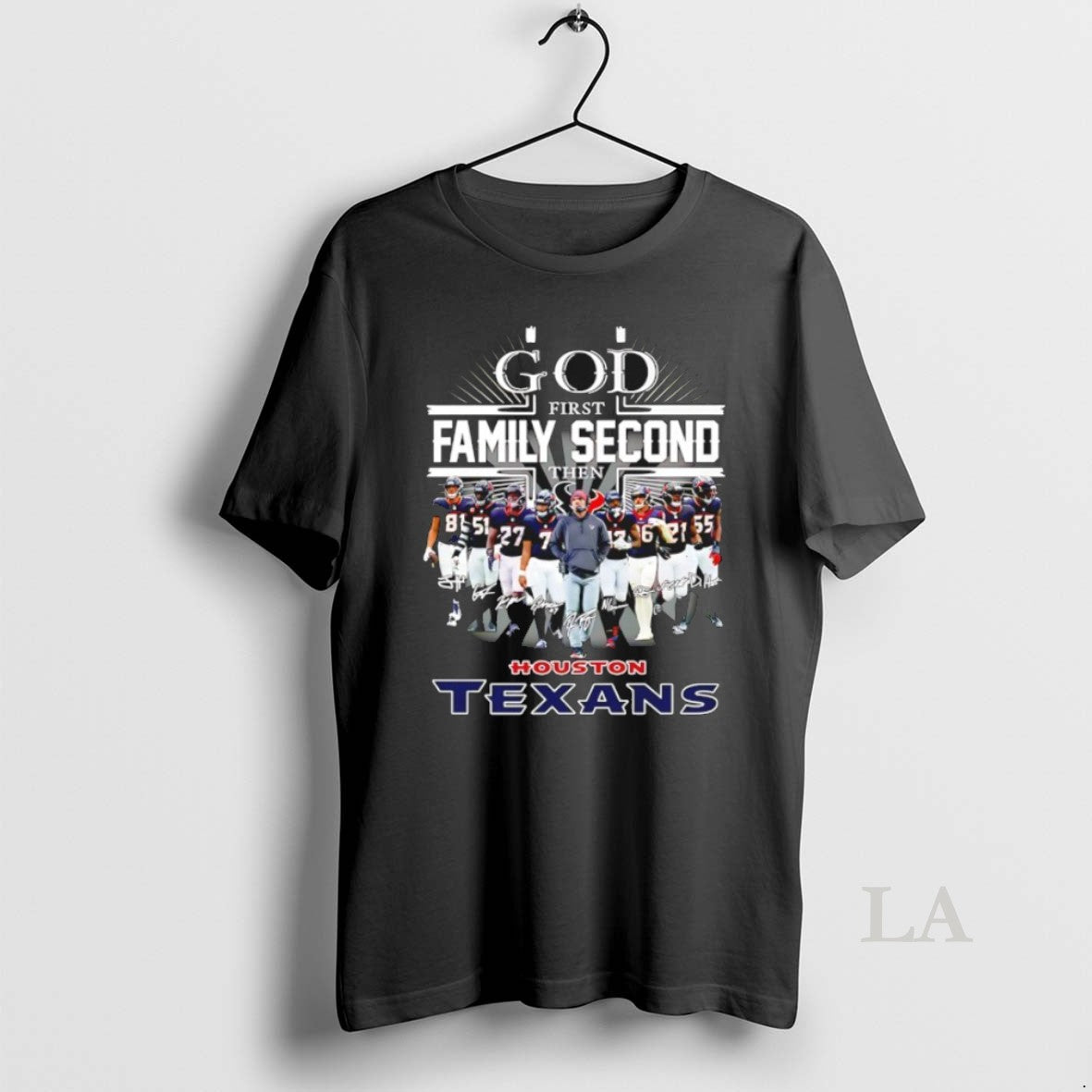 Original God First Family Second Then Houston Texans All Team Signature T-Shirts, Hoodie, Sweatshirt - T-Shirt, Sweatshirt, Hoodie