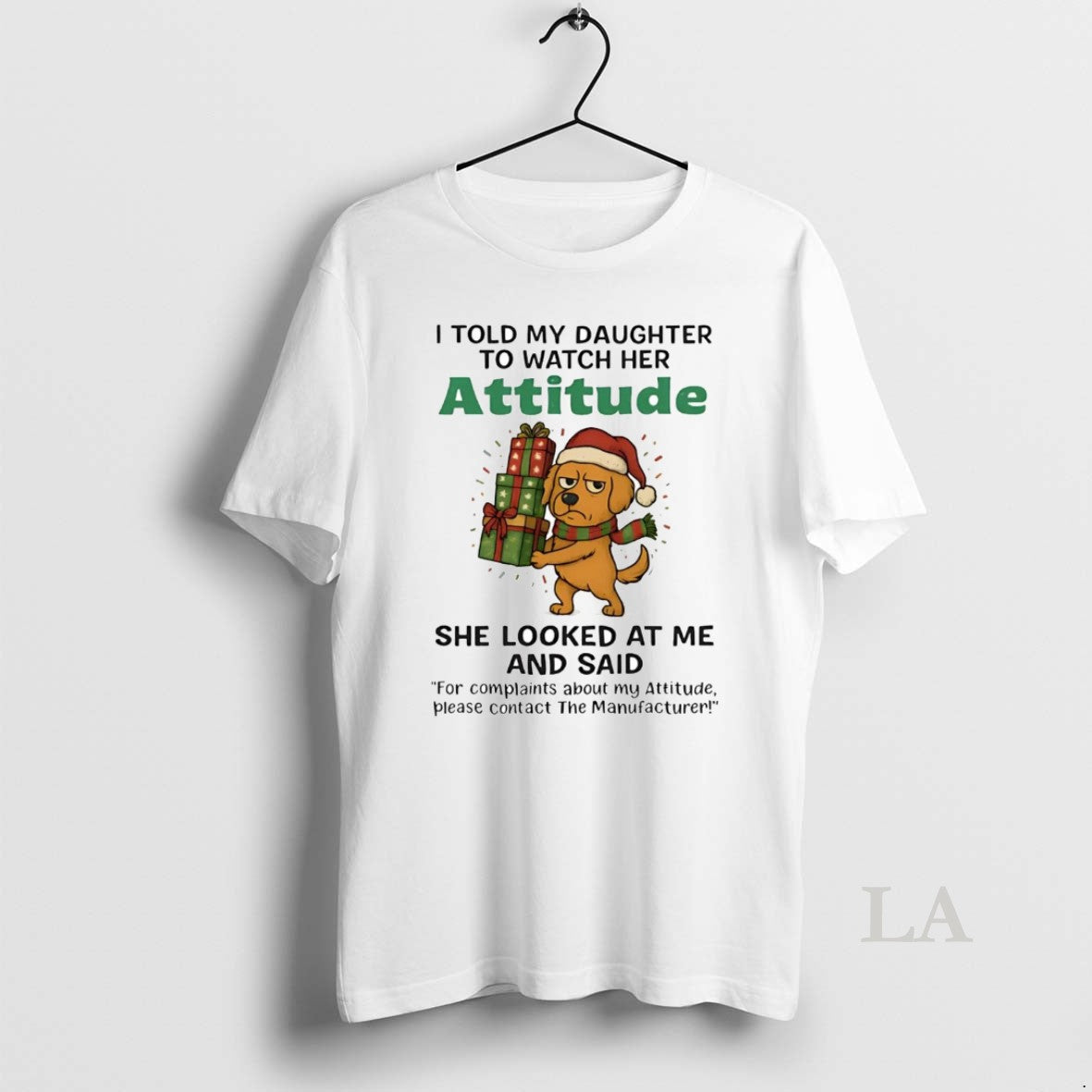 Original Golden Retriever I Told My Daughter Watch Her Attitude T-Shirts, Hoodie, Sweatshirt - T-Shirt, Sweatshirt, Hoodie
