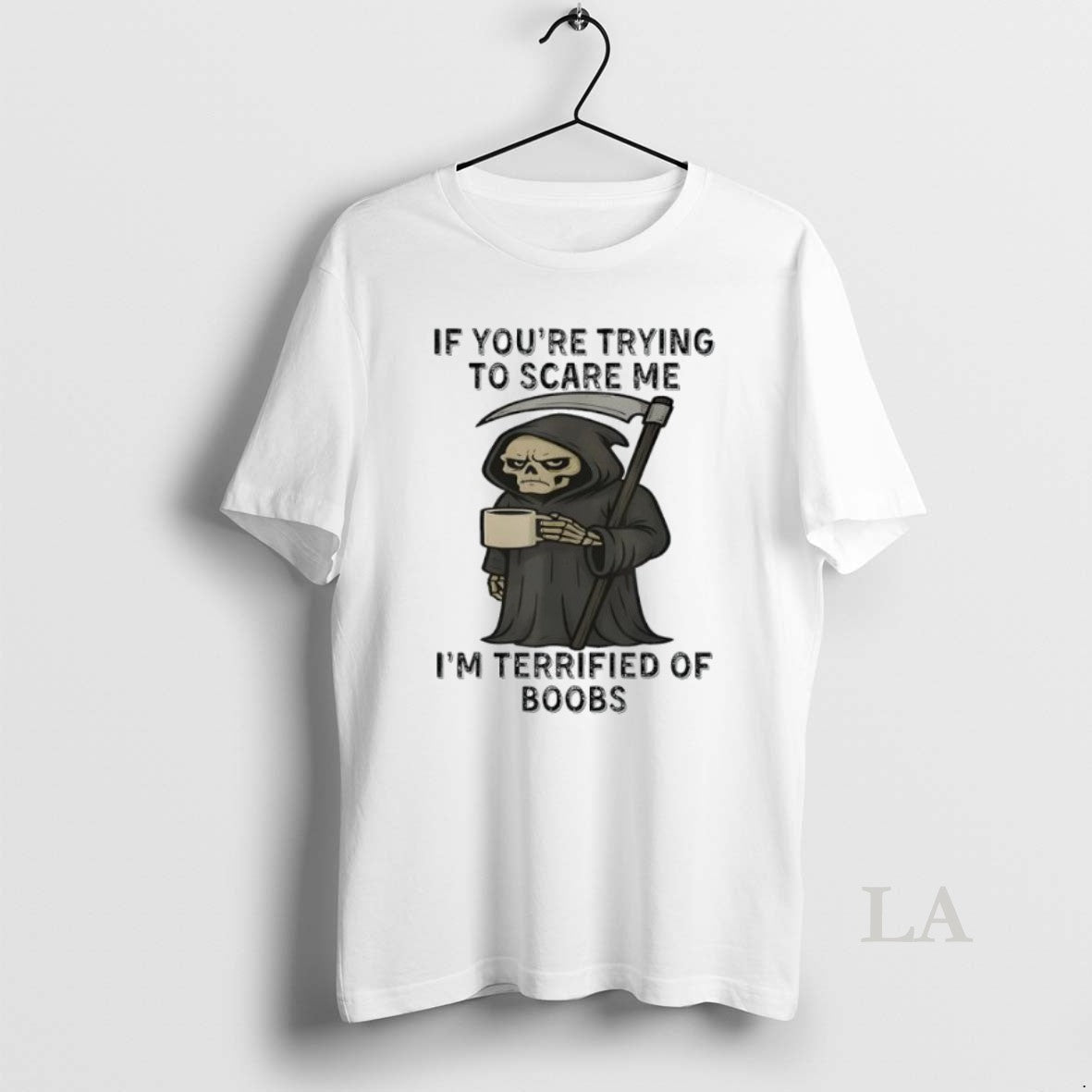 Original Grim Reaper If Youre Trying Scare Me Im Terrified Boobs T-Shirts, Hoodie, Sweatshirt - T-Shirt, Sweatshirt, Hoodie