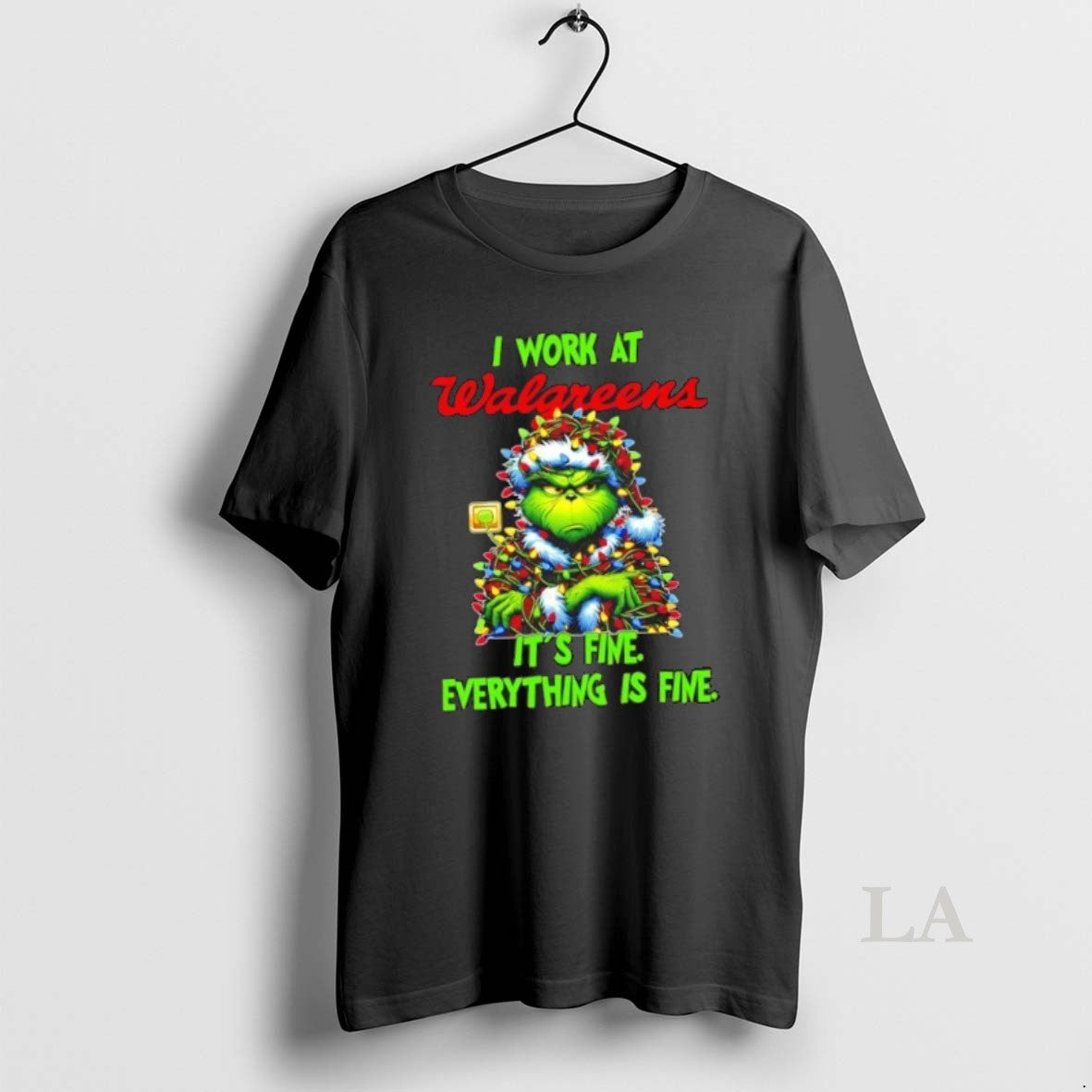 Original Grinch Tree X Walgreens I Work Fine Everything Is Fine T-Shirts, Hoodie, Sweatshirt - T-Shirt, Sweatshirt, Hoodie