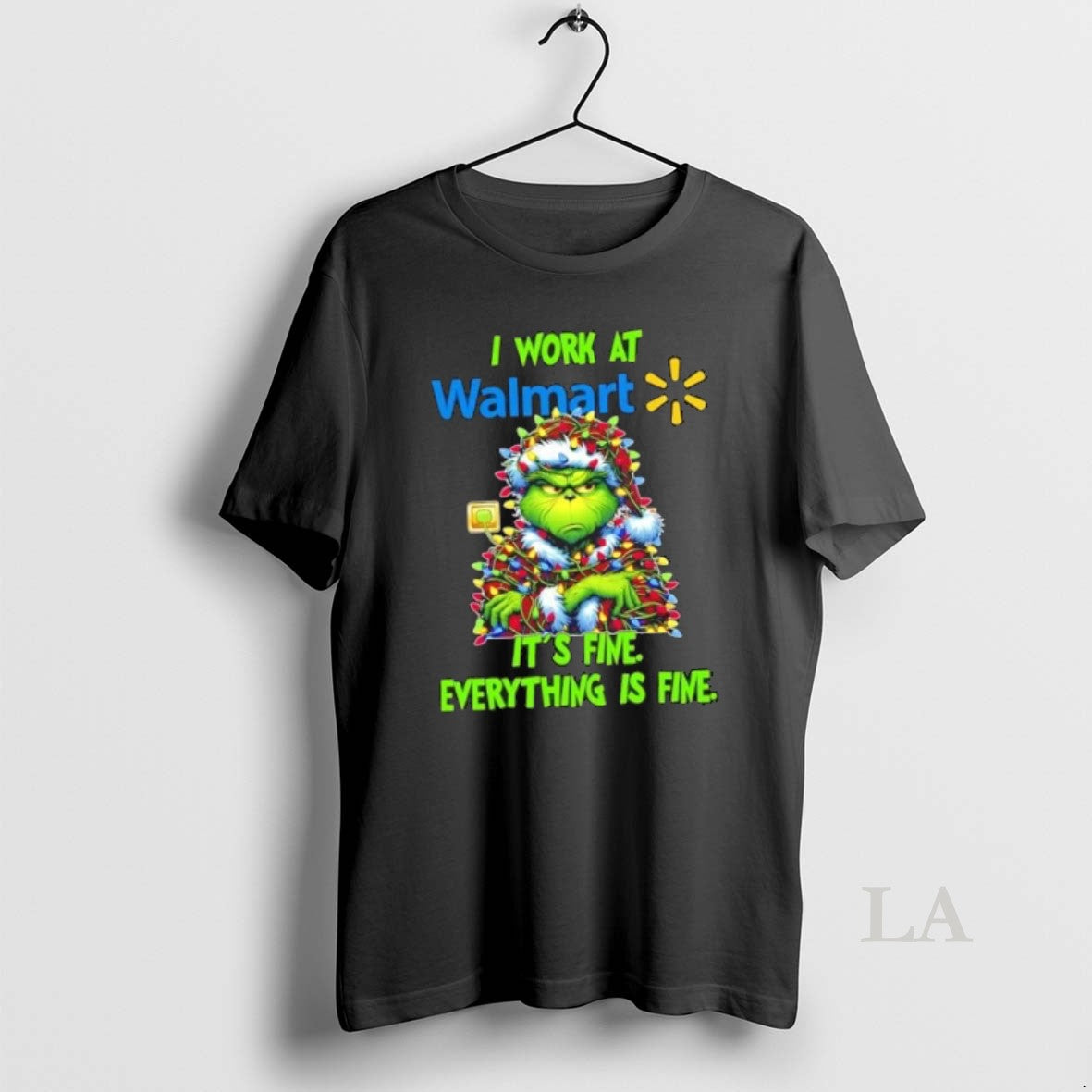 Original Grinch Tree X Walmart I Work Fine Everything Is Fine T-Shirts, Hoodie, Sweatshirt - T-Shirt, Sweatshirt, Hoodie