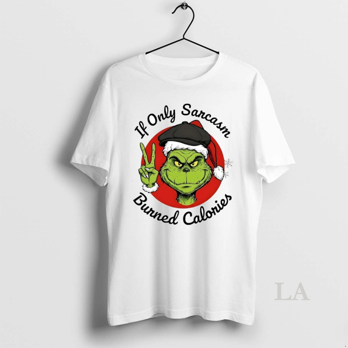 Original Grinch If Only Sarcasm Burned Calories Circle T-Shirts, Hoodie, Sweatshirt - T-Shirt, Sweatshirt, Hoodie