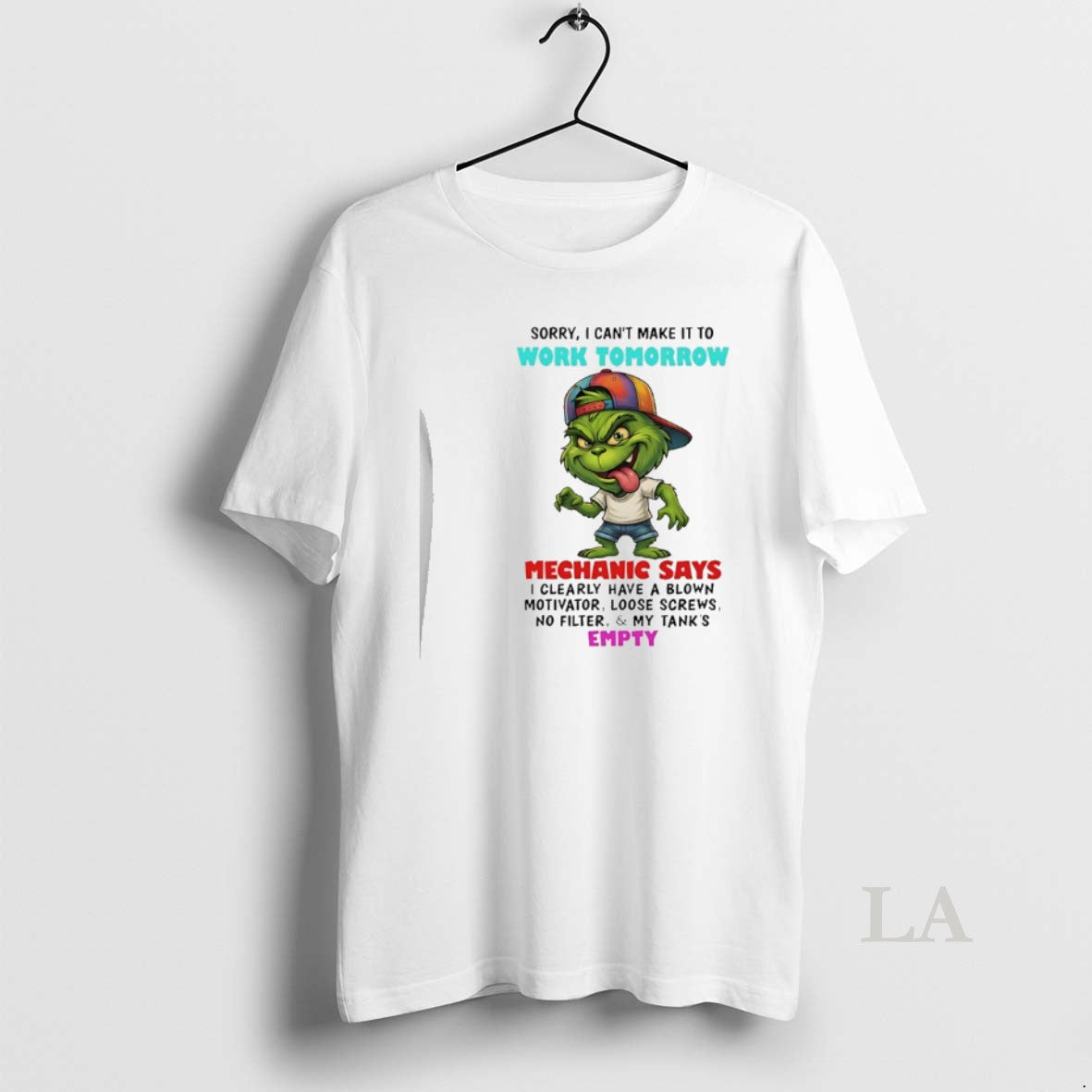 Original Grinch Sorry I Cant Make Work Tomorrow Mechanic Says T-Shirts, Hoodie, Sweatshirt - T-Shirt, Sweatshirt, Hoodie