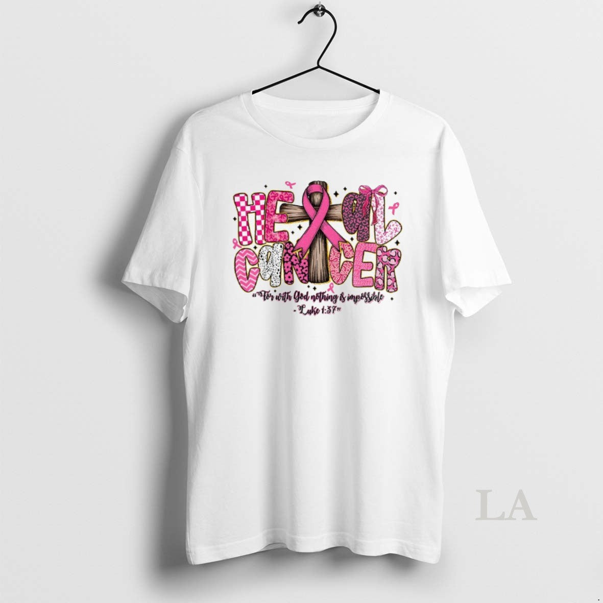 Original Heal Cancer God Nothing Is Impossible Luke 1 37 T-Shirts, Hoodie, Sweatshirt - T-Shirt, Sweatshirt, Hoodie