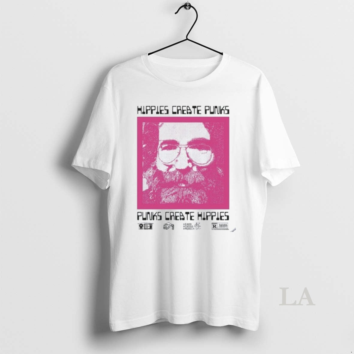 Original Hippies Create Punks Punks Create Hippies Heads T-Shirts, Hoodie, Sweatshirt - T-Shirt, Sweatshirt, Hoodie