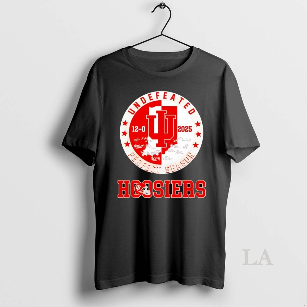 Original Hoosiers Undefeated 2025 Perfect Season Signature T-Shirts, Hoodie, Sweatshirt - T-Shirt, Sweatshirt, Hoodie