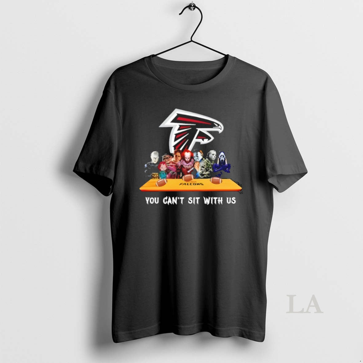 Original Horror Movie Characters You Cant Sit Us Atlanta Falcons Halloween T-Shirts, Hoodie, Sweatshirt - T-Shirt, Sweatshirt, Hoodie