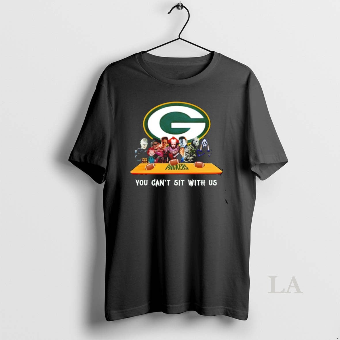 Original Horror Movie Characters You Cant Sit Us Green Bay Packers Halloween T-Shirts, Hoodie, Sweatshirt - T-Shirt, Sweatshirt, Hoodie