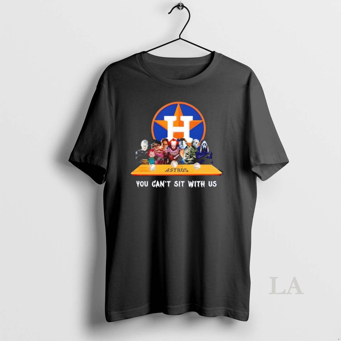 Original Horror Movie Characters You Cant Sit Us Houston Astros Halloween T-Shirts, Hoodie, Sweatshirt - T-Shirt, Sweatshirt, Hoodie