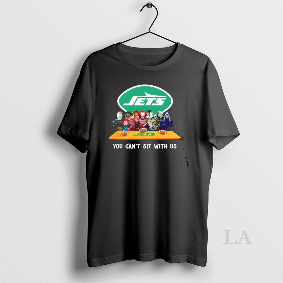 Original Horror Movie Characters You Cant Sit Us New York Jets Halloween T-Shirts, Hoodie, Sweatshirt - T-Shirt, Sweatshirt, Hoodie