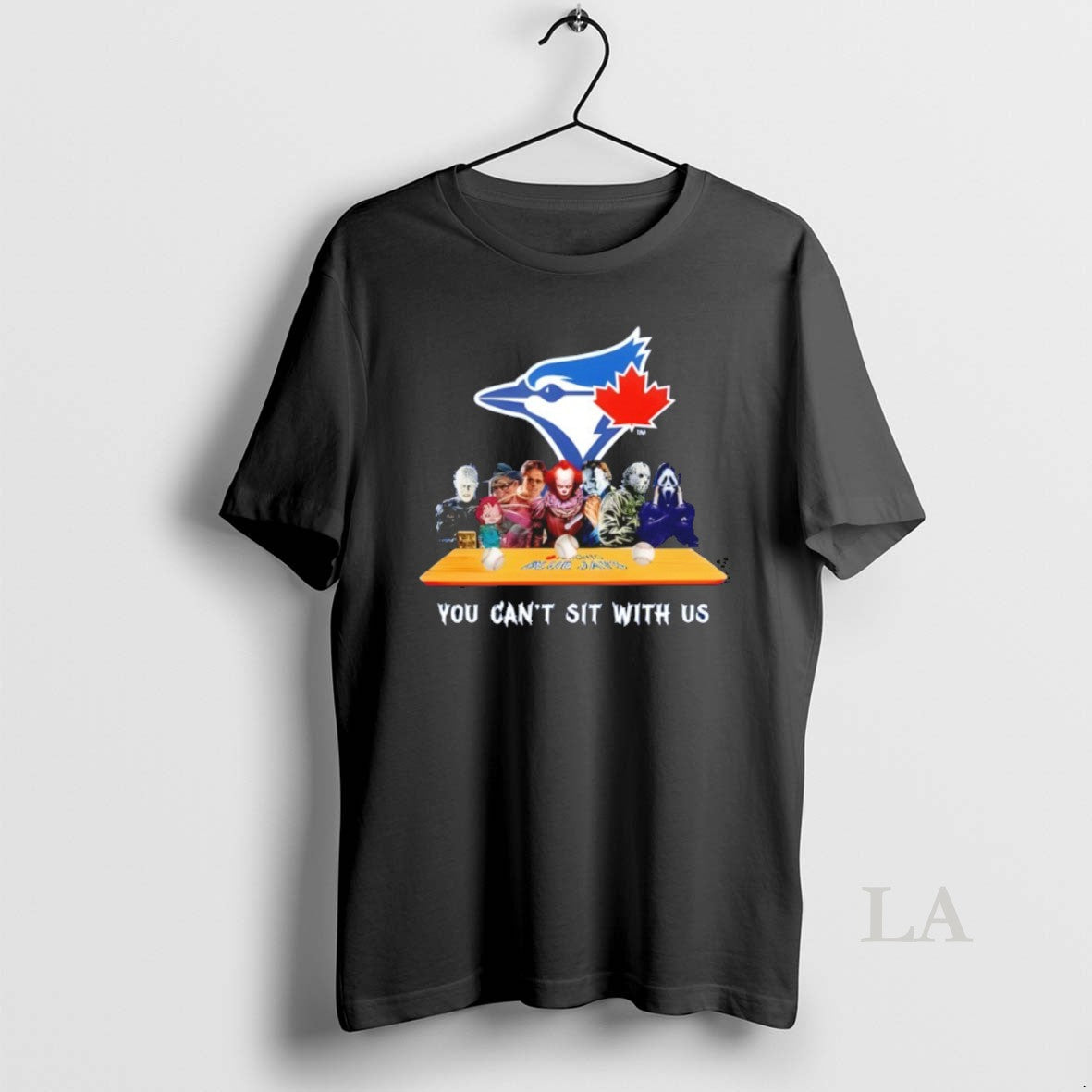 Original Horror Movie Characters You Cant Sit Us Toronto Blue Jays Halloween T-Shirts, Hoodie, Sweatshirt - T-Shirt, Sweatshirt, Hoodie