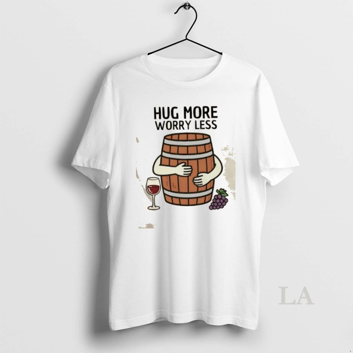 Original Hug Wine Barrel More Worry Less T-Shirts, Hoodie, Sweatshirt - T-Shirt, Sweatshirt, Hoodie