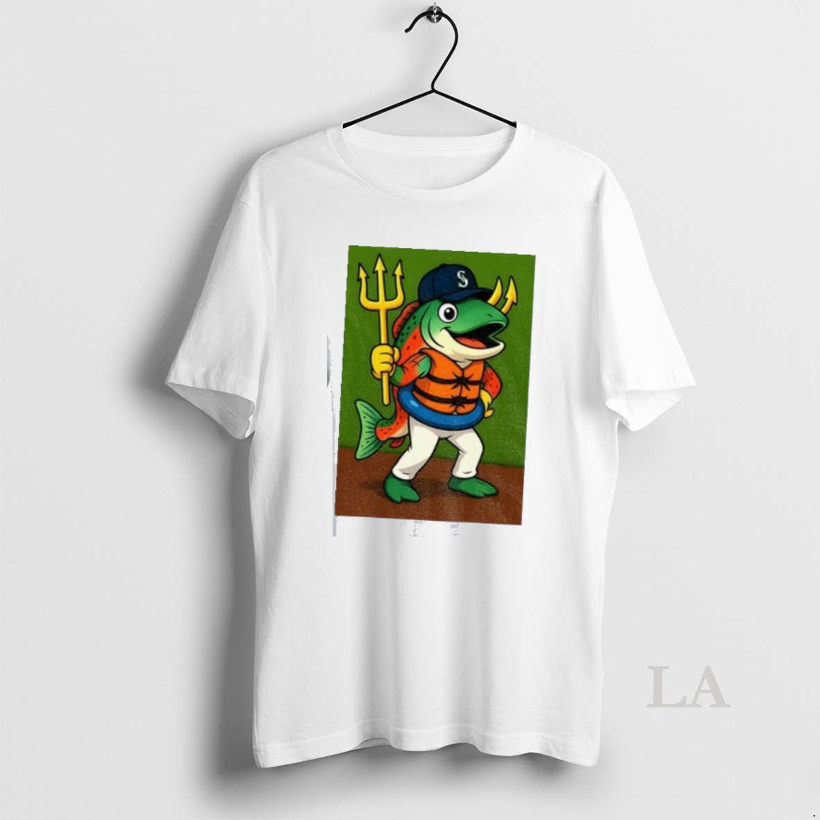 Original Humpy Salmon Holding Trident Seattle Mariners Mlb Mascot 2025 T-Shirts, Hoodie, Sweatshirt - T-Shirt, Sweatshirt, Hoodie