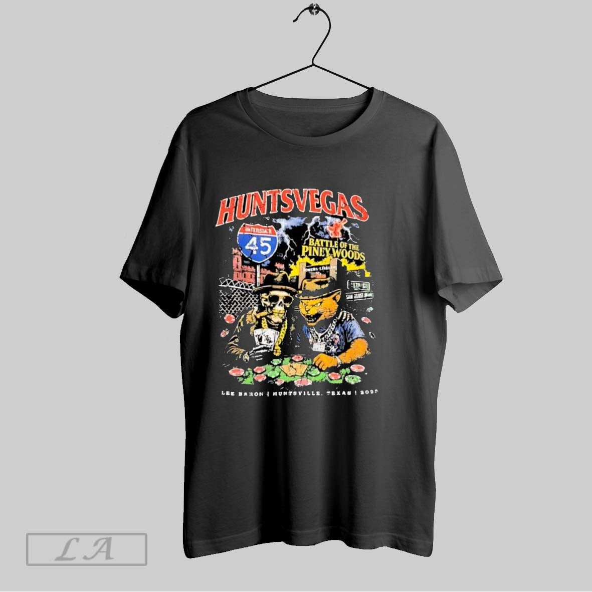 Original Huntsvegas Interstate 45 Skeleton Cat Poker Players T-Shirts, Hoodie, Sweatshirt - T-Shirt, Sweatshirt, Hoodie
