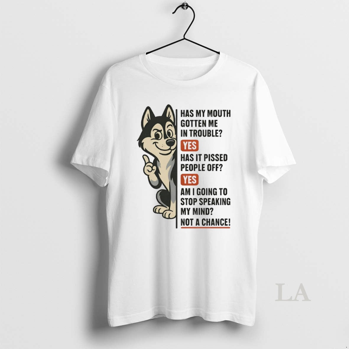 Original Husky Has My Mouth Gotten Me Trouble Yes Has Pissed People Off T-Shirts, Hoodie, Sweatshirt - T-Shirt, Sweatshirt, Hoodie
