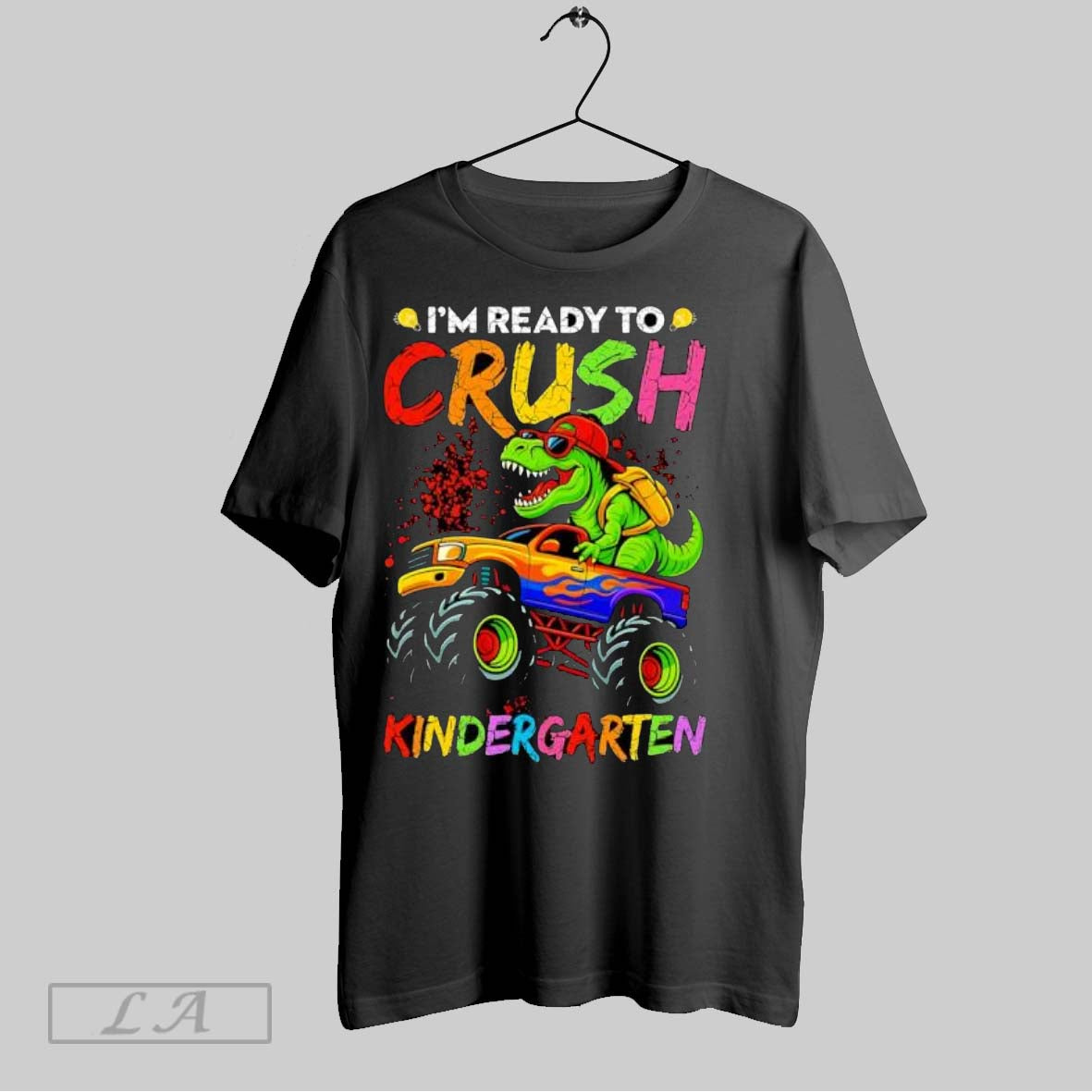 Original Im Ready Crush Kindergarten Monster Truck Dinosaur Back School T-Shirts, Hoodie, Sweatshirt - T-Shirt, Sweatshirt, Hoodie