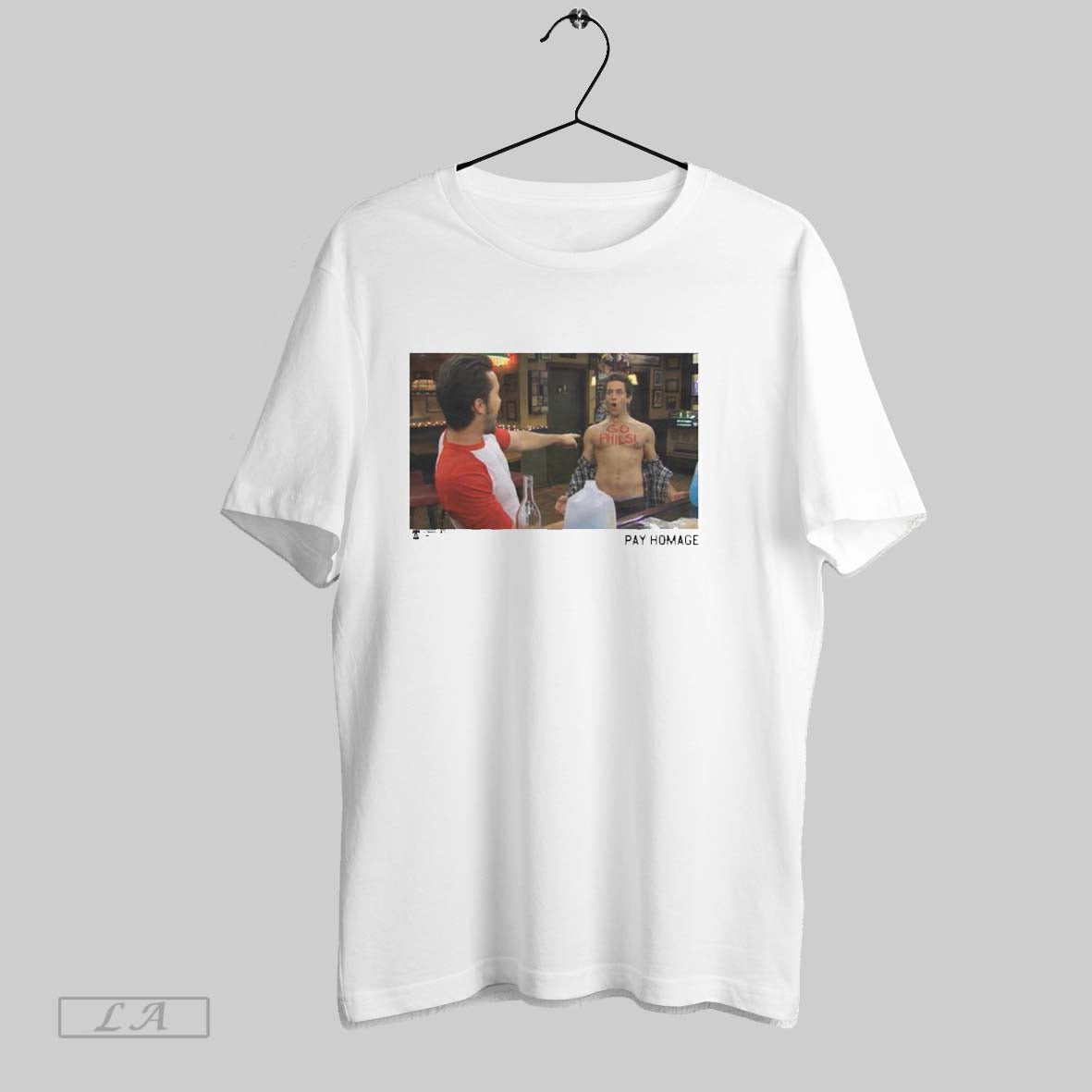 Original Always Sunny Philadelphia X Phillies Pay Homage Go Phils Photo T-Shirts, Hoodie, Sweatshirt - T-Shirt, Sweatshirt, Hoodie