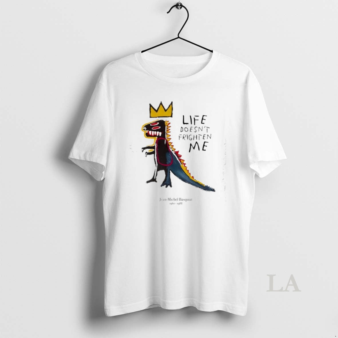 Original Jean Michel Basquiat Dinosaur Life Doesnt Frighten Me T-Shirts, Hoodie, Sweatshirt - T-Shirt, Sweatshirt, Hoodie