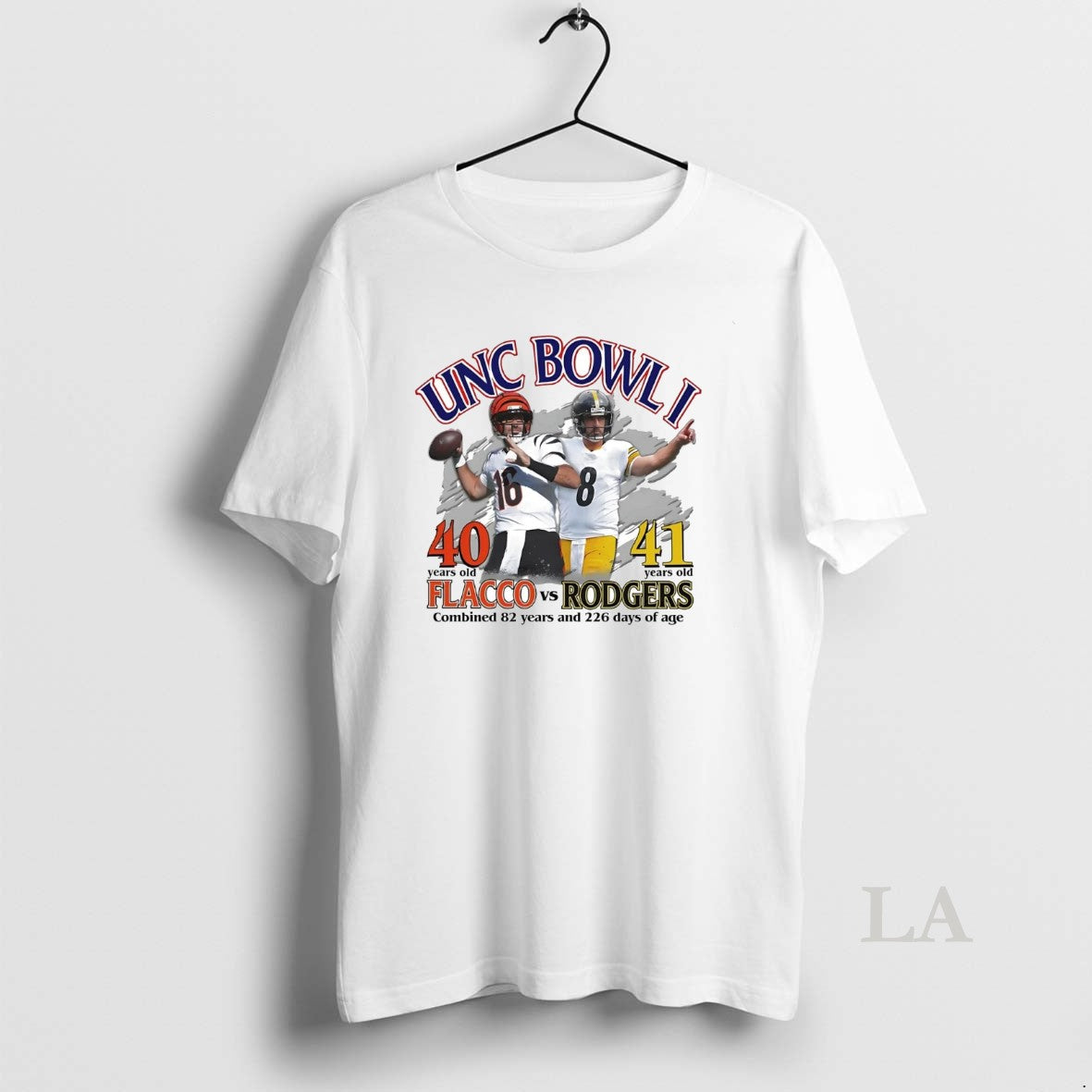 Original Joe Flacco Vs Aaron Rodgers 40 41 Years Old Unc Bowl I T-Shirts, Hoodie, Sweatshirt - T-Shirt, Sweatshirt, Hoodie
