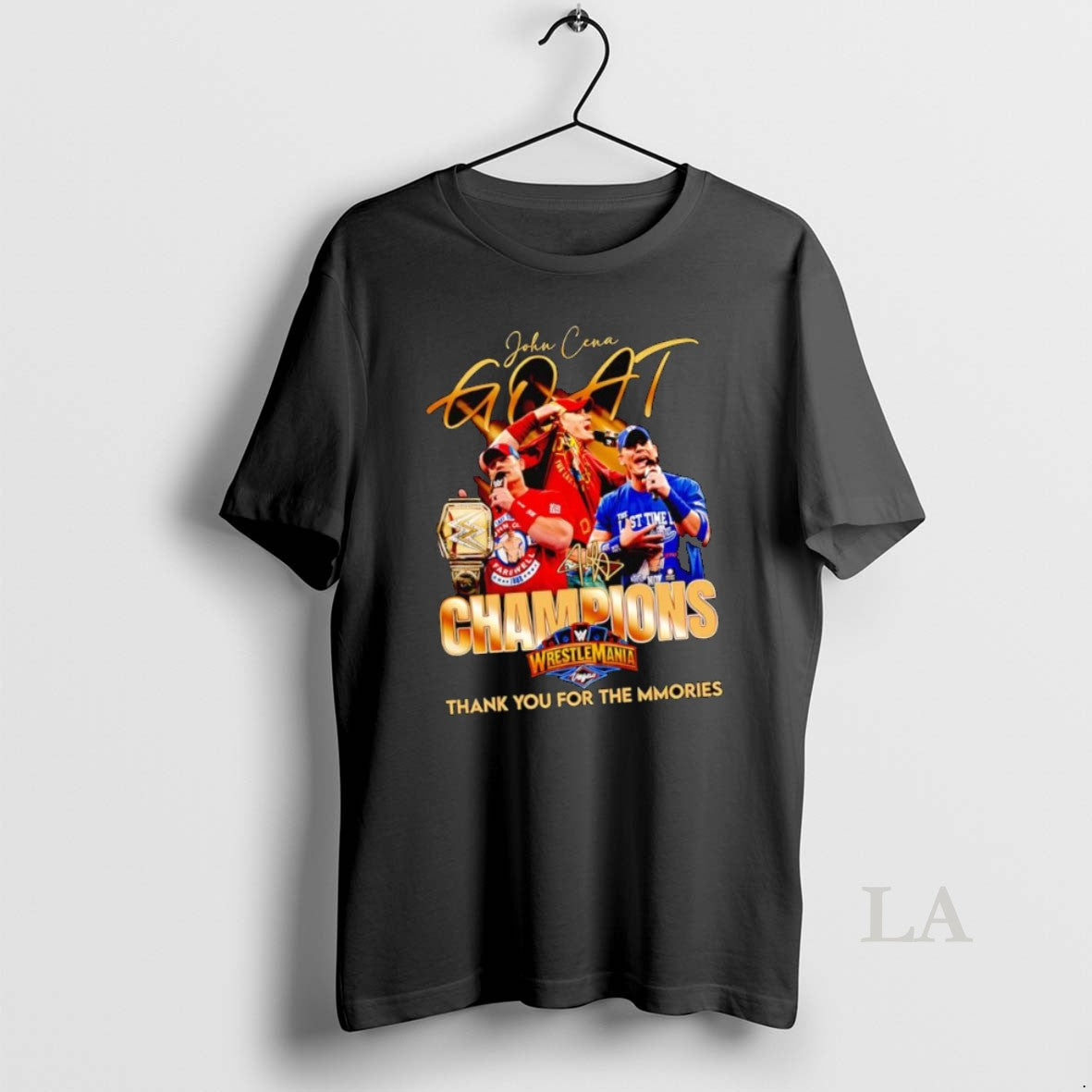 Original John Cena Goat Champions Wrestlemania Thank You Mmories Signature T-Shirts, Hoodie, Sweatshirt - T-Shirt, Sweatshirt, Hoodie