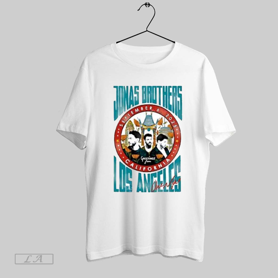 Original Jonas Brothers September 6 2025 Greetings Los Angeles Concert Tour T-Shirts, Hoodie, Sweatshirt - T-Shirt, Sweatshirt, Hoodie