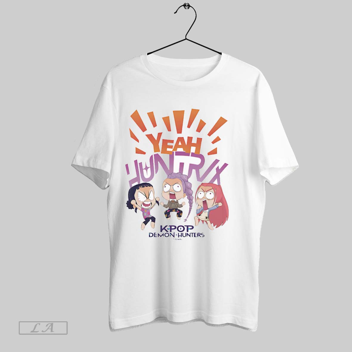 Original Kpop Demon Hunters Yeah White Poster T-Shirts, Hoodie, Sweatshirt - T-Shirt, Sweatshirt, Hoodie