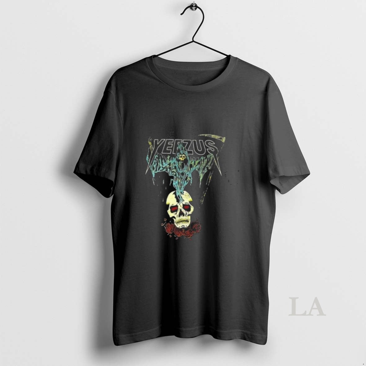 Original Kanye West Ye Yeezus Grim Reaper Skull Roses T-Shirts, Hoodie, Sweatshirt - T-Shirt, Sweatshirt, Hoodie