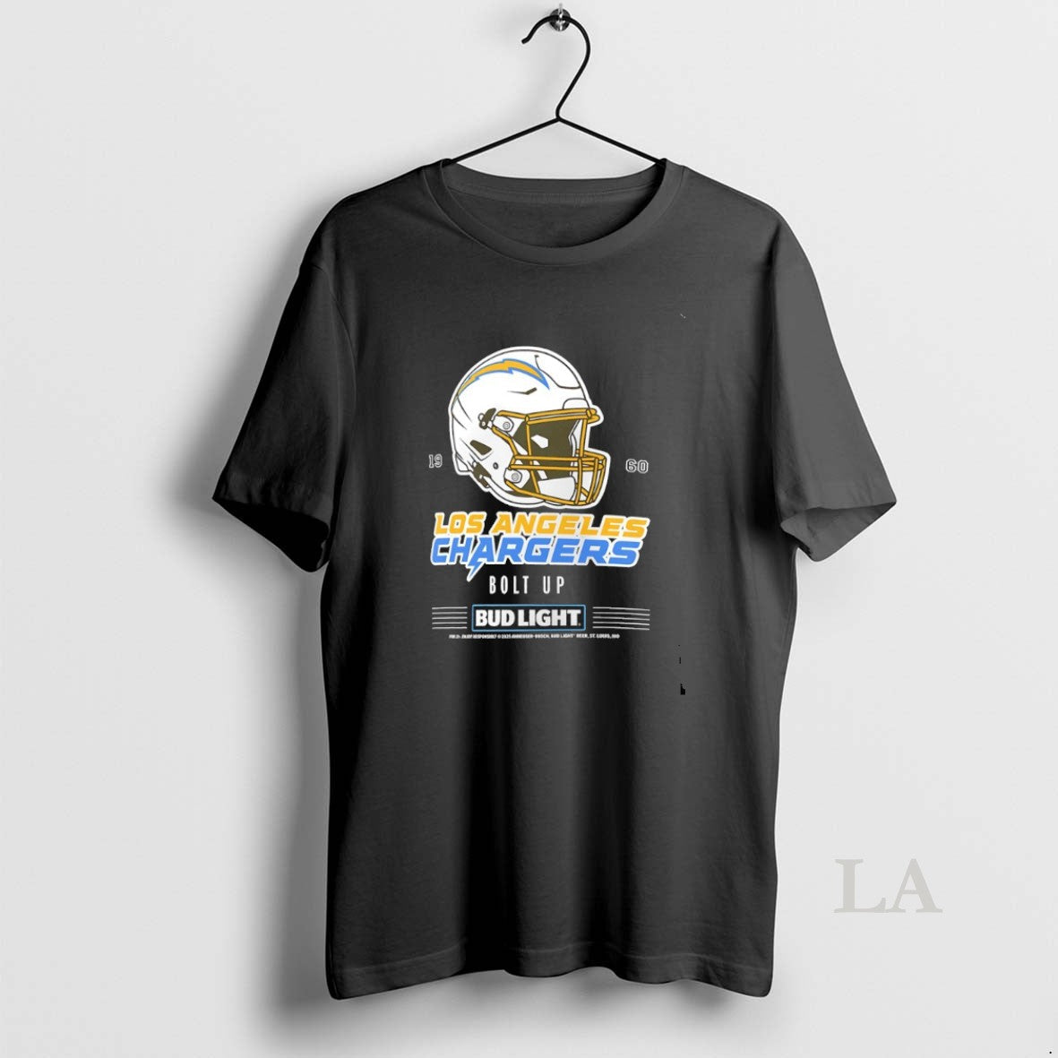 Original Los Angeles Chargers Bud Light 1960 Bolt Up Football Helmet T-Shirts, Hoodie, Sweatshirt - T-Shirt, Sweatshirt, Hoodie