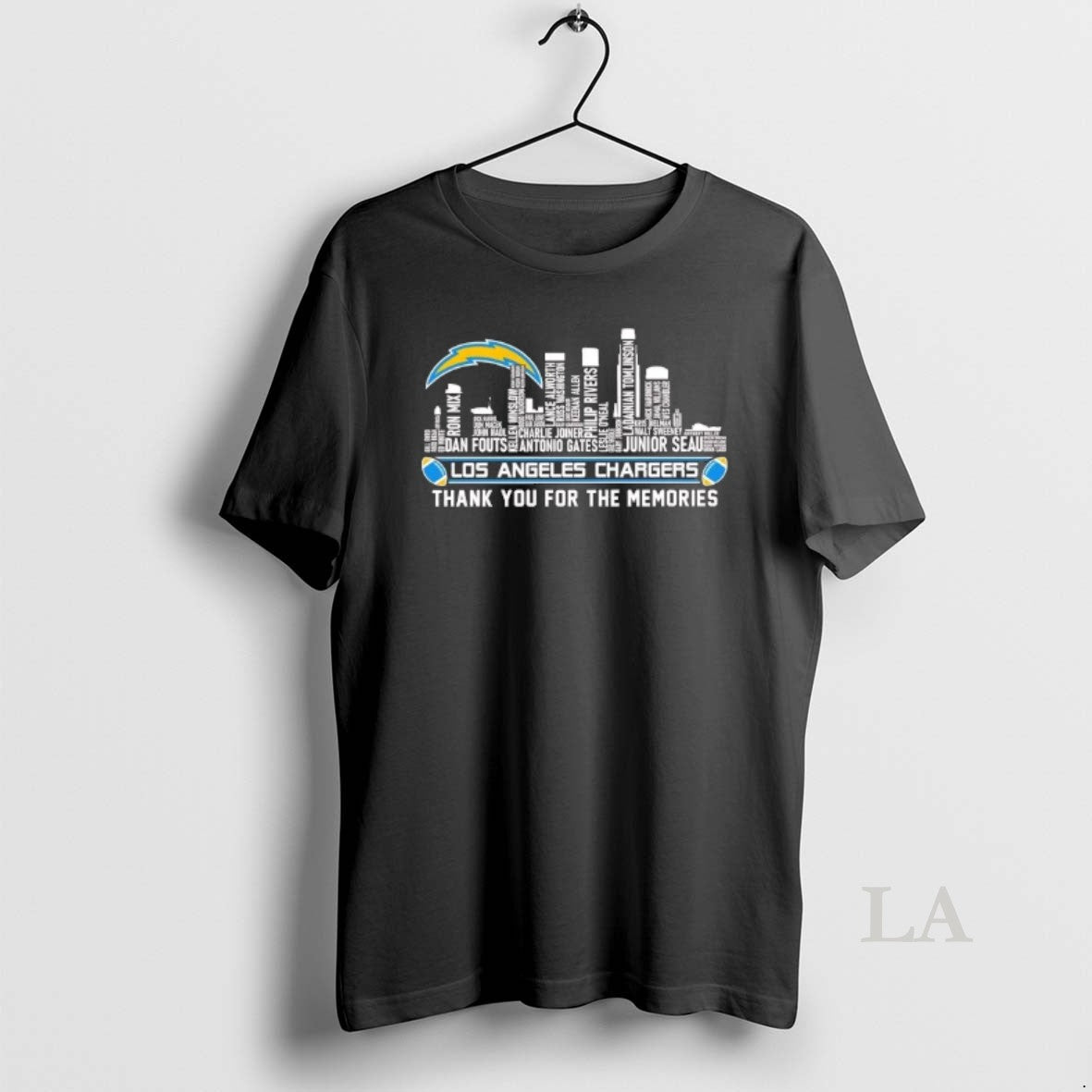 Original Los Angeles Chargers City Players Names Thank You Memories T-Shirts, Hoodie, Sweatshirt - T-Shirt, Sweatshirt, Hoodie