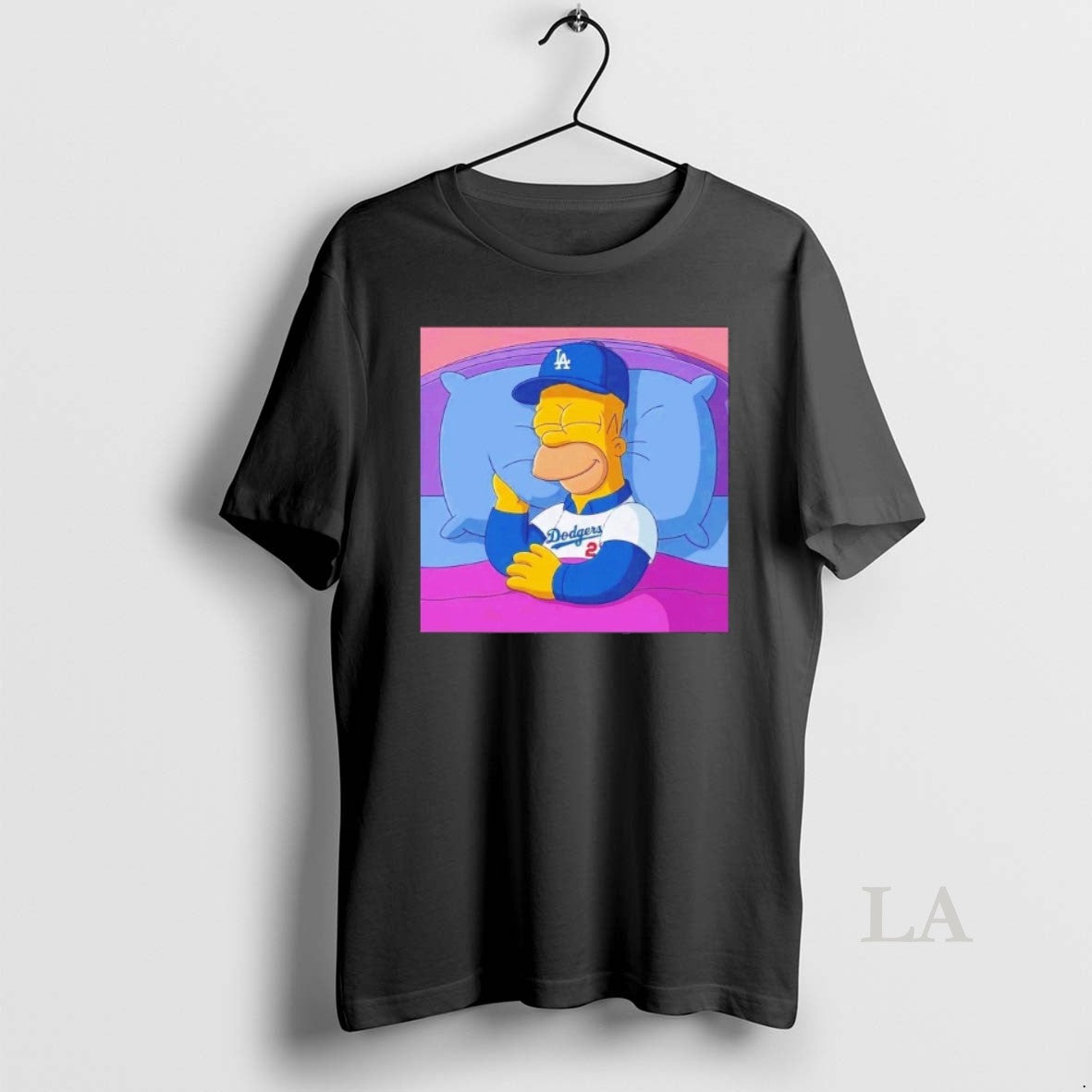 Original Los Angeles Dodgers Big Fan Simpson Sleeping T-Shirts, Hoodie, Sweatshirt - T-Shirt, Sweatshirt, Hoodie