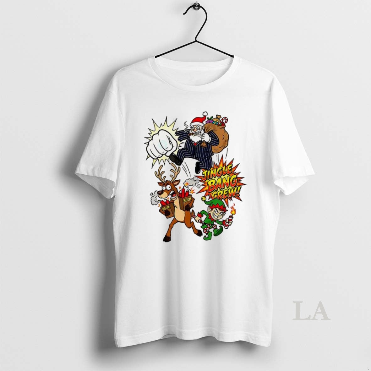 Original Mafia Santa Reindeer Elf Jingle Bang Crew T-Shirts, Hoodie, Sweatshirt - T-Shirt, Sweatshirt, Hoodie