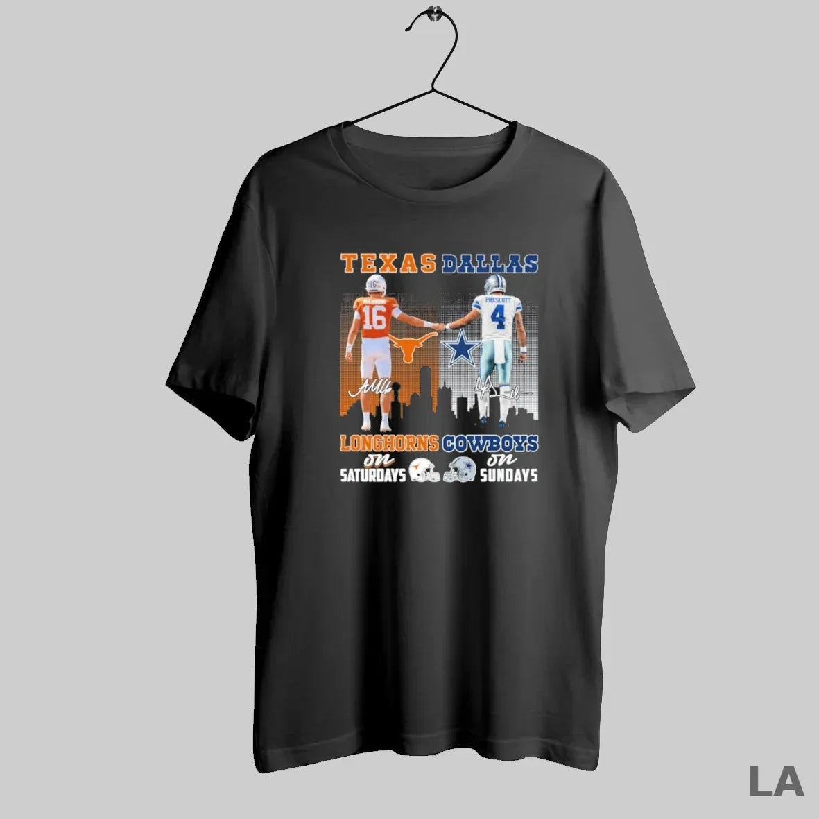 Original Manning Texas Longhorns Saturdays Prescott Cowboys Sundays T-Shirts, Hoodie, Sweatshirt - T-Shirt, Sweatshirt, Hoodie