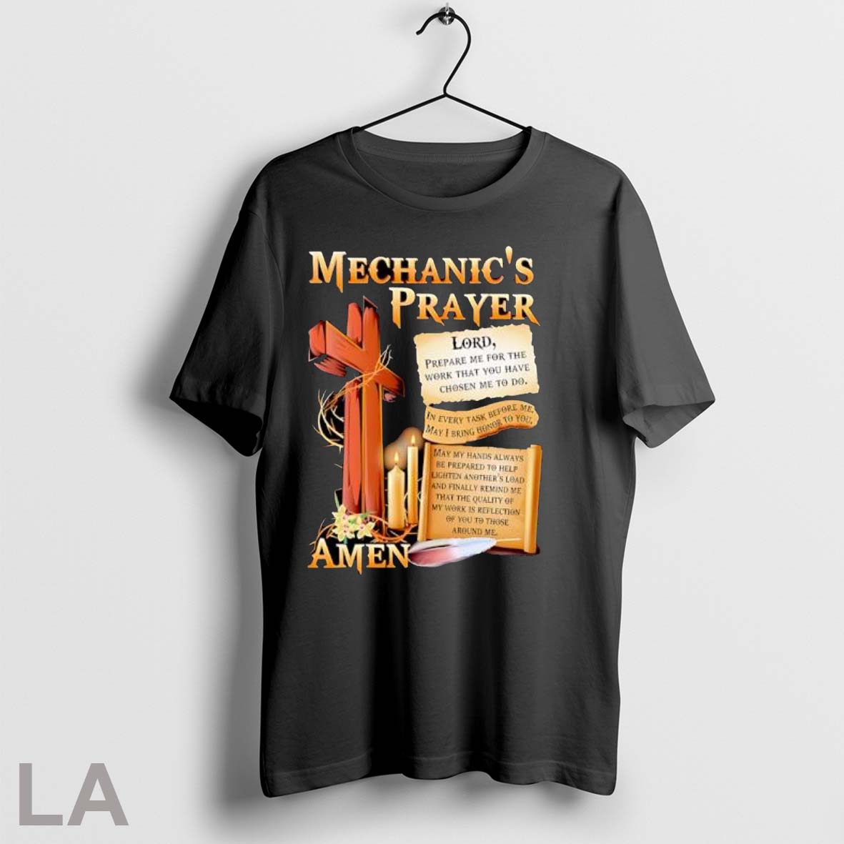 Original Mechanics Prayer Cross Candles T-Shirts, Hoodie, Sweatshirt - T-Shirt, Sweatshirt, Hoodie