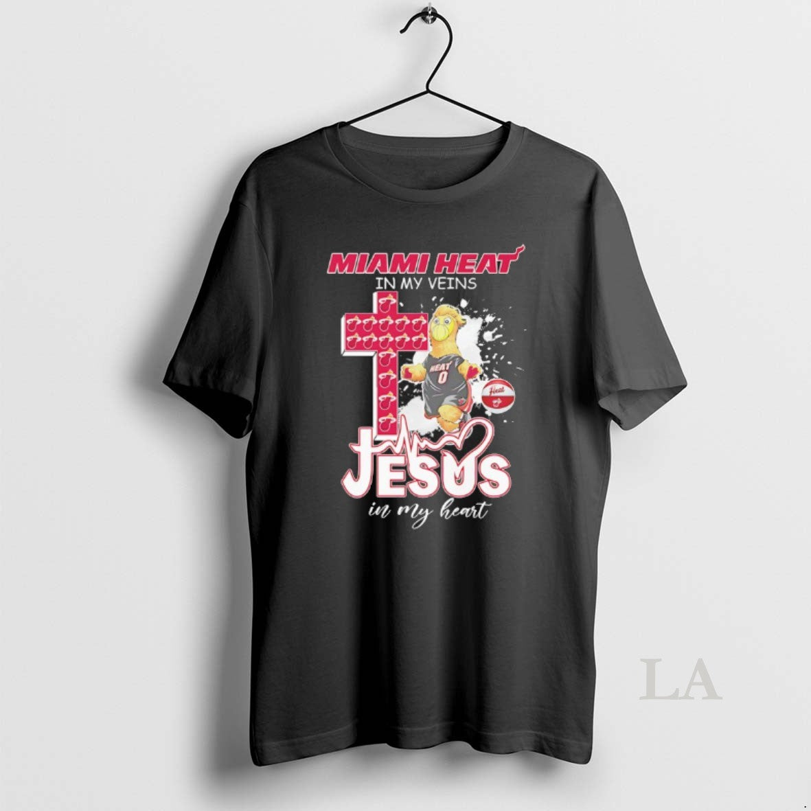 Original Miami Heat My Veins Jesus My Heart Mascot T-Shirts, Hoodie, Sweatshirt - T-Shirt, Sweatshirt, Hoodie