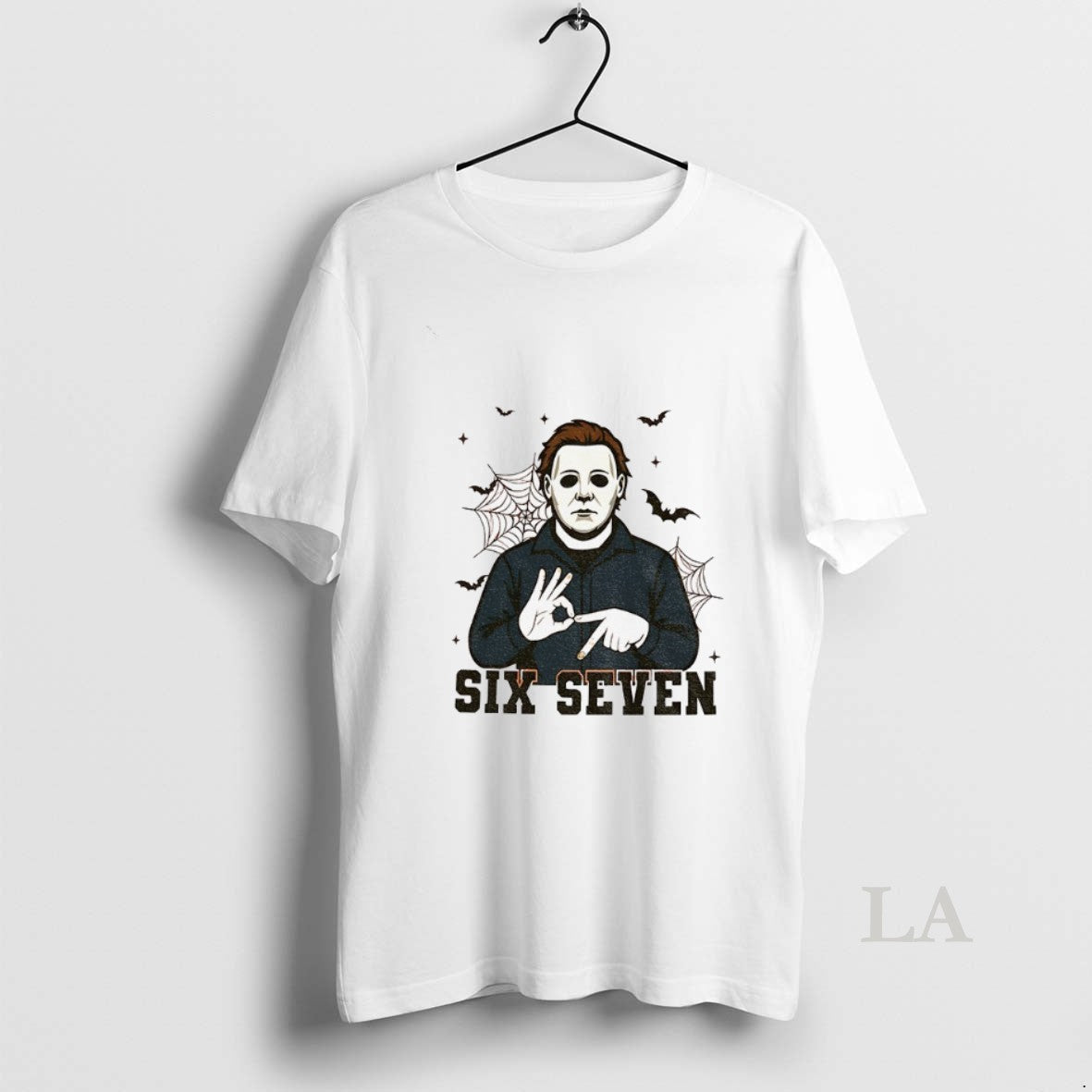 Original Michael Myers Bat Six Seven 6 7 Meme Spooky Halloween T-Shirts, Hoodie, Sweatshirt - T-Shirt, Sweatshirt, Hoodie