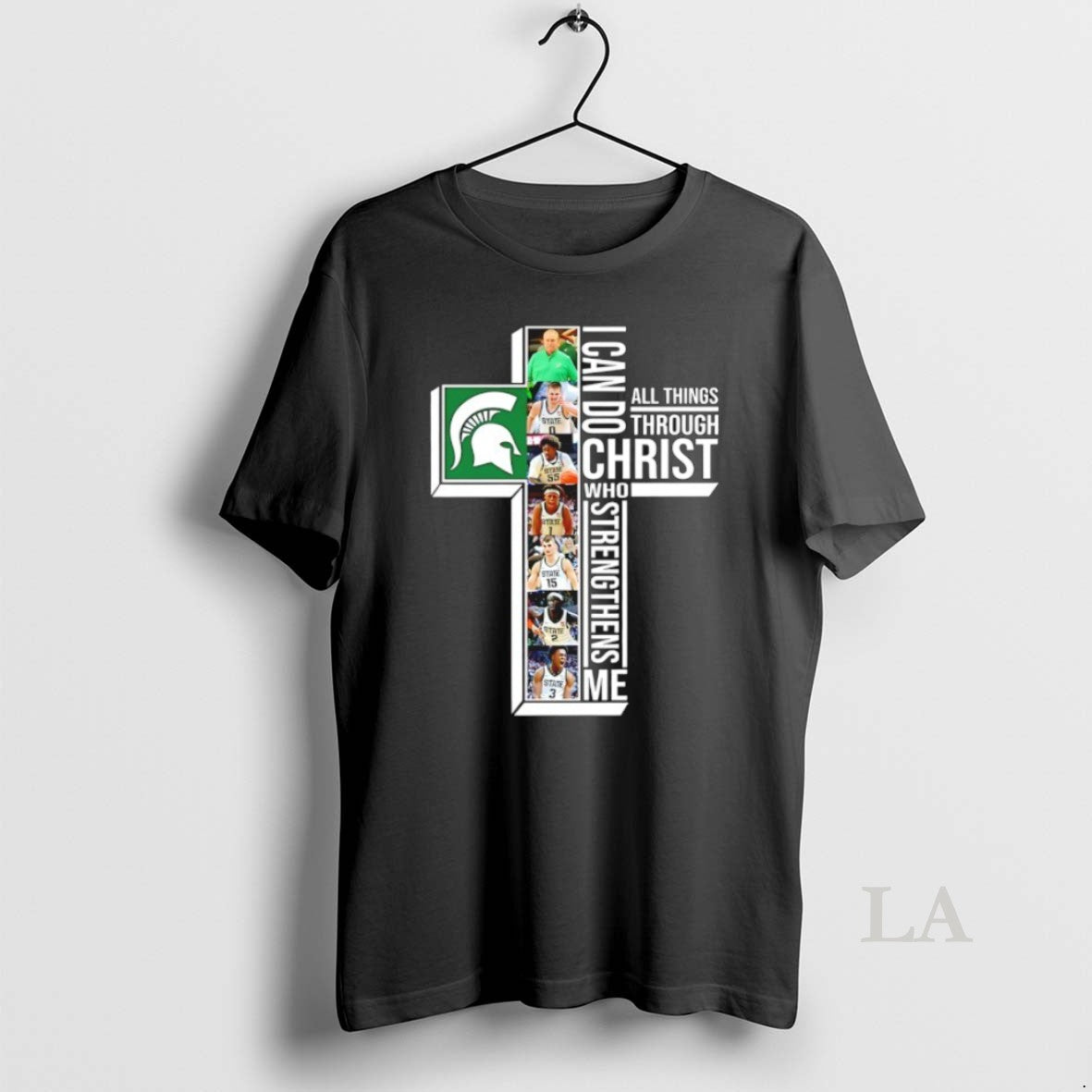 Original Michigan State Spartans Basketball Players Cross I Can Do All Things Through Christ Who T-Shirts, Hoodie, Sweatshirt - T-Shirt, Sweatshirt, Hoodie