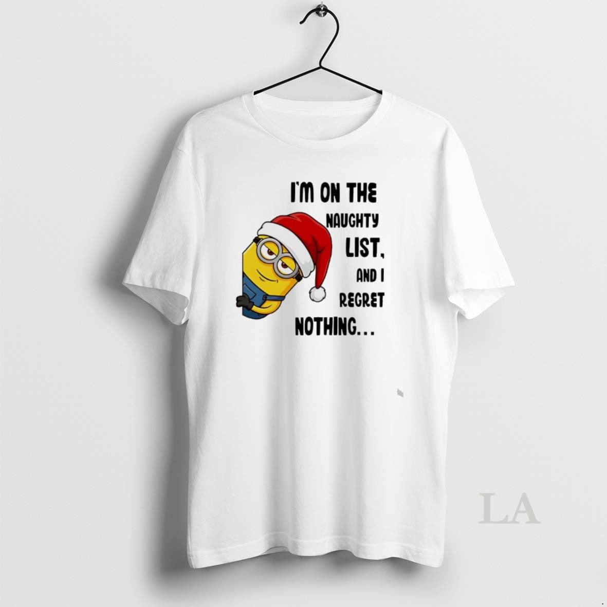 Original Minion Santa Im Naughty List I Regret Nothing T-Shirts, Hoodie, Sweatshirt - T-Shirt, Sweatshirt, Hoodie
